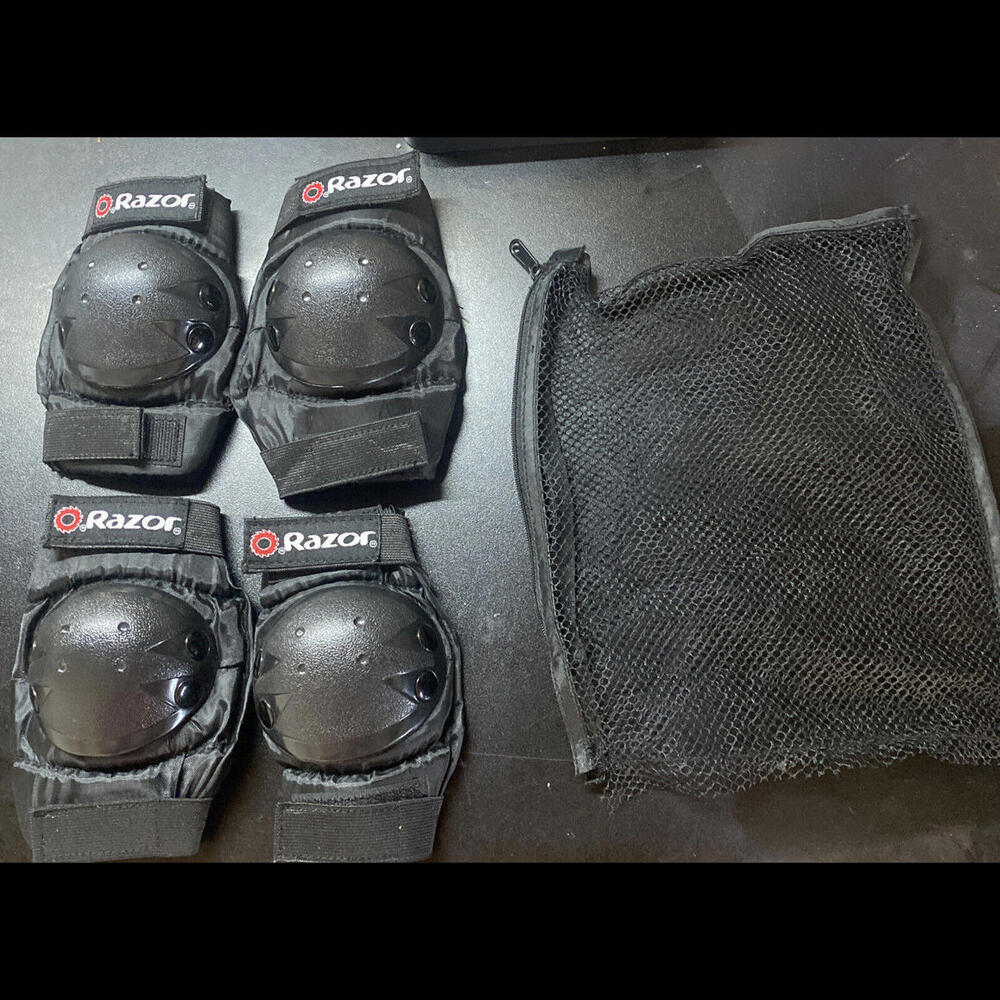 Razor Pro Child Multi-Sport Elbow & Knee Pad Set Age 5+ Black - Great Condition!